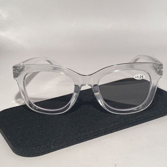 1488 Mona 1.25 Reading Glasses Clear Frames NWT - Picture 2 of 9